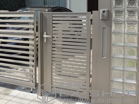 の門扉 ジオーナ門扉 B3型 片開き 柱仕様 施工例