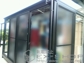 のテラス囲い・サンルーム ほせるんですII R型 床納まり 施工例