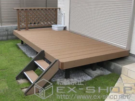 LIXIL ���N�V��(�g�X�e��)�̃E�b�h�f�b�L ���R�X�e�[�WII+�f�b�L�t�F���X��t���b�g���`�X�i���ځj��+�X�e�b�v 2�i �{�H��