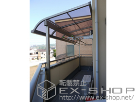 のバルコニー・ベランダ屋根 ライザーテラスII R型 屋根タイプ 単体 積雪〜20cm対応 施工例