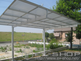 のカーポート マイリッシュ 前上がり<通常勾配> 積雪〜20cm対応 施工例