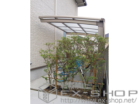 のサイクルポート・駐輪場 カーブパークシグマIII パネル1面囲い 積雪〜30cm対応 施工例