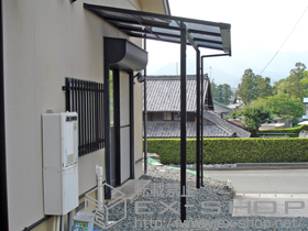 のテラス屋根 ライザーテラスII F型 テラスタイプ 単体 積雪〜20cm対応 施工例