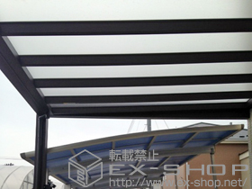 のテラス屋根 リレーリア テラス屋根 単体 マテリアルカラー 積雪〜20cm対応 施工例