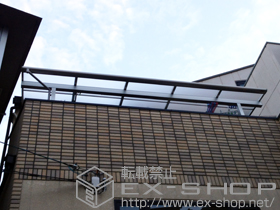 のバルコニー・ベランダ屋根 ヴェクターテラス F型 屋根タイプ 単体 積雪〜20cm対応 施工例