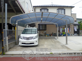 のカーポート レイナキャップツインポートグラン 積雪〜20cm対応 施工例