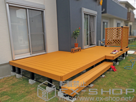 のウッドデッキ ひとと木+ひとと木用 デッキフェンス 施工例