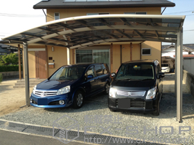 のカーポート カーブポートシグマIII ワイド 積雪〜30cm対応 施工例