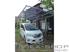 のカーポート プレシオスポート 積雪〜20cm対応+着脱式補助柱 2本入 施工例