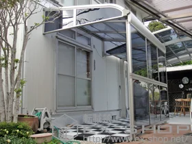 YKKAP�̃e���X���� ���F�N�^�[�e���X R�^ �e���X�^�C�v �P�� �ϐ�`20cm�Ή�+�O�ʃp�l�� 2�i�d�l/�ȃp�l�� �{�H��