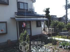 のテラス屋根 ライザーテラスII R型 テラスタイプ 単体 積雪〜20cm対応 施工例