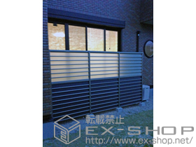 のフェンス・柵 サニーブリーズフェンス【上段】S型+【下段】M型 間仕切りタイプ 二段施工 施工例