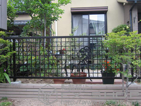 のフェンス・柵 プリレオR7型フェンス フリーポールタイプ 施工例