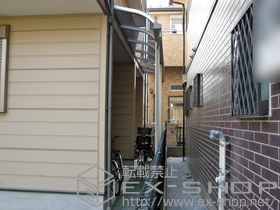 のテラス屋根 プレシオステラス R型 テラスタイプ 連棟　積雪〜20cm対応 施工例