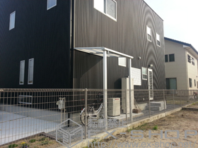 のテラス屋根 ライザーテラスII F型 テラスタイプ 単体 積雪〜20cm対応 施工例