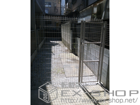 の門扉 メッシュフェンスG10 門扉 片開き 施工例