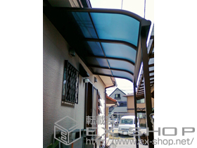 のテラス屋根 プレシオステラス R型 テラスタイプ 単体 積雪〜20cm対応 施工例