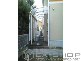 のテラス屋根 ライザーテラスII R型 テラスタイプ 単体 積雪〜20cm対応+ライザーテラスII用 前面スクリーン2段仕様 施工例