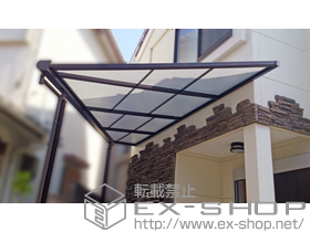 のテラス屋根 メニーウェル F1NA型 標準納まり 積雪〜20cm対応 施工例