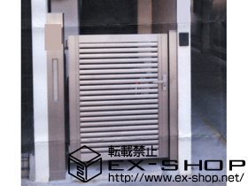 の機能門柱・ポスト ファンクションユニット ウィルモダンスリム+プリレオＲ3型片開き門扉 施工例