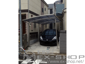 のカーポート レイナポートグラン 延長　積雪〜20cm対応＋レイナポートグラン用着脱式サポート柱 施工例