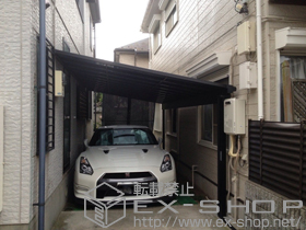 のテラス屋根 ライザーテラスII F型 テラスタイプ 単体 積雪〜20cm対応 施工例