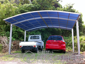 のカーポート プレシオスポート ワイド 積雪〜20cm対応 施工例