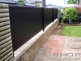 のフェンス・柵 シャレオR4型フェンス フリーポールタイプ 施工例