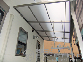 のテラス屋根 ライザーテラスII F型 テラスタイプ 単体 積雪〜20cm対応 施工例