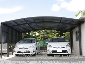 のカーポート カーブポートシグマIII ワイド 積雪〜30cm対応 施工例