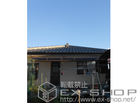 のテラス屋根 ライザーテラスII R型 テラスタイプ 単体 積雪〜20cm対応+吊り下げ物干し　2本入　標準 施工例