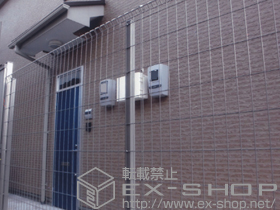 のフェンス・柵 イーネットフェンス1F型 自由柱タイプ 施工例