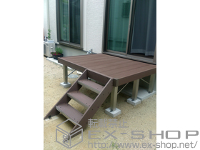 のウッドデッキ リウッドデッキ 200＋ステップ3段 施工例