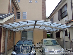 のカーポート カーブポートシグマIII M合掌 積雪〜20cm対応 施工例