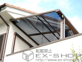 のバルコニー・ベランダ屋根 ライザーテラスII F型 屋根タイプ 単体 積雪〜20cm対応 施工例