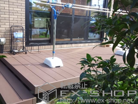 のウッドデッキ リウッドデッキ 200+段床セット1段 片側面 施工例