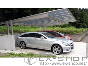 のカーポート エフルージュツインEX 後方支持タイプ 積雪〜20cm対応 施工例