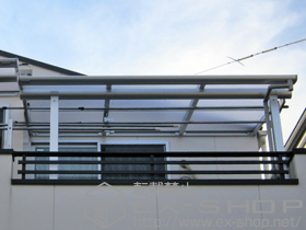 のバルコニー・ベランダ屋根 ヴェクターテラス F型 屋根タイプ 単体 積雪〜20cm対応 施工例