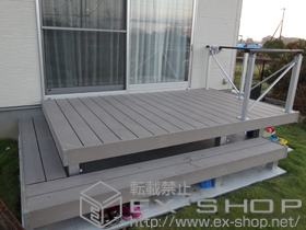 のウッドデッキ ひとと木+デッキフェンス マイリッシュ2型 施工例