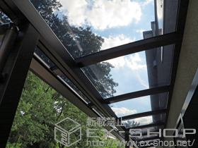 のバルコニー・ベランダ屋根 パワーアルファ L型 屋根タイプ 連棟 積雪〜30cm対応 施工例