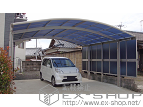 のカーポート レイナツインポートグラン　積雪〜20cm対応＋サイドパネル(片側のみ) 施工例