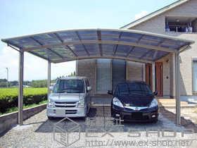 のカーポート カーブポートシグマIII ワイド 積雪〜20cm対応 施工例