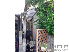 のテラス屋根 プレシオステラス R型 テラスタイプ 単体 積雪〜20cm対応 施工例