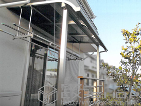 のテラス屋根 ライザーテラスII R型 テラスタイプ 単体 積雪〜20cm対応 施工例