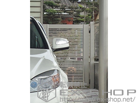 の門扉 エクスライン門扉1型 片開き　門柱使用 施工例