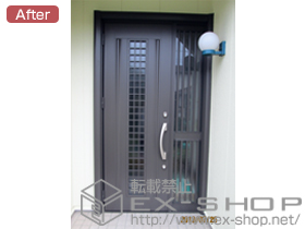 の玄関ドア リシェント S1型 飾り中桟付 施工例