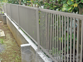のフェンス・柵 プリレオR2型フェンス フリーポールタイプ 施工例