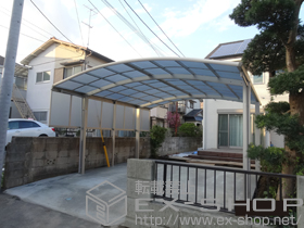 のカーポート レイナツインポートグラン　積雪〜20cm対応＋レイナツインポートグラン　サイドパネル 施工例