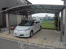 のカーポート カーブポートシグマIII ワイド 積雪〜20cm対応 施工例