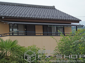 のバルコニー・ベランダ屋根 ライザーテラスII F型 屋根タイプ 連棟 積雪〜20cm対応 施工例